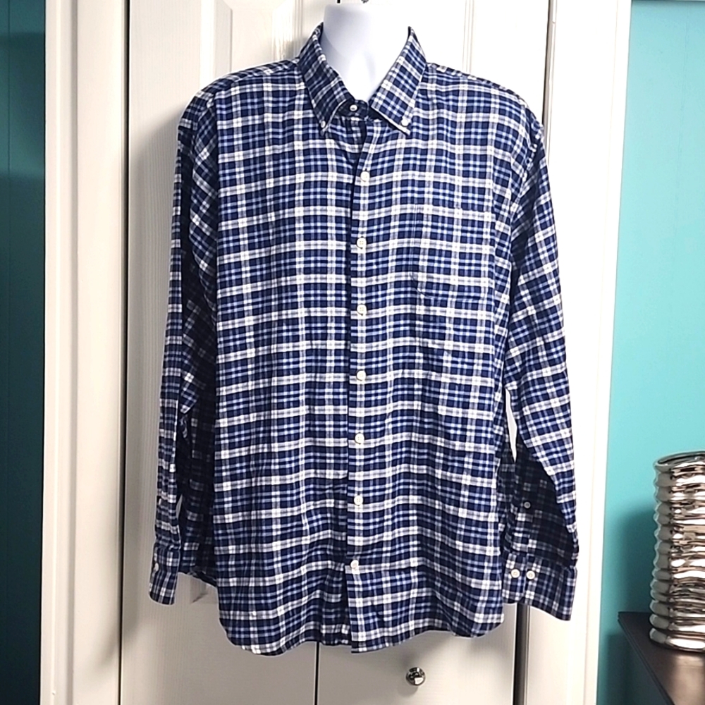 Men's Peter Millar Gus Flannel LS Shirt XXL